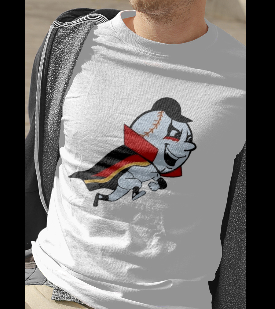 Mr. Met Danhausen Baseball Character With Cape And Makeup T-Shirt
