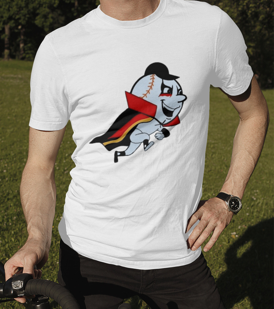 Mr. Met Danhausen Baseball Character With Cape And Makeup T-Shirt