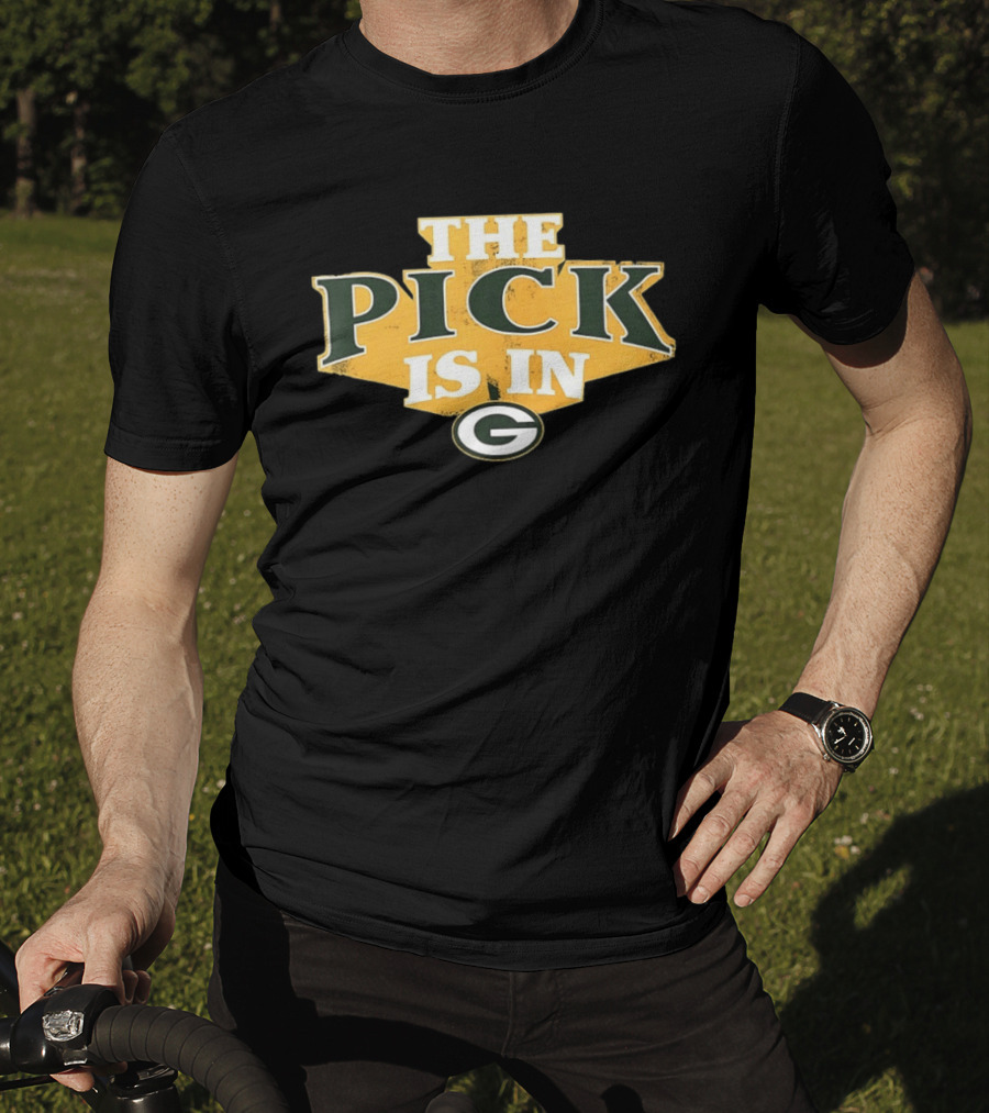Green Bay Packers The Pick Is In Football Draft T-Shirt