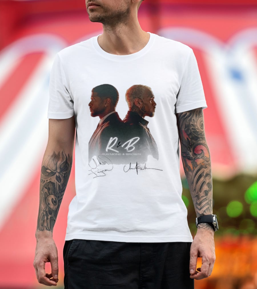 Raymond & Brown R&B Tour Usher Chris Brown Collaboration T-Shirt