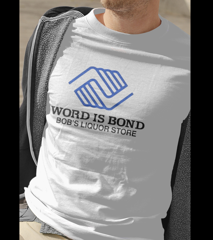 Word Is Bond Bob's Liquor Store Boys & Girls Clubs Blue Hands T-Shirt
