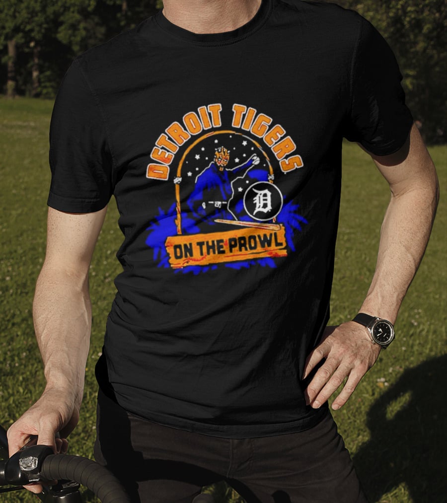 Detroit Tigers On The Prowl Star Wars Baseball Fusion T-Shirt