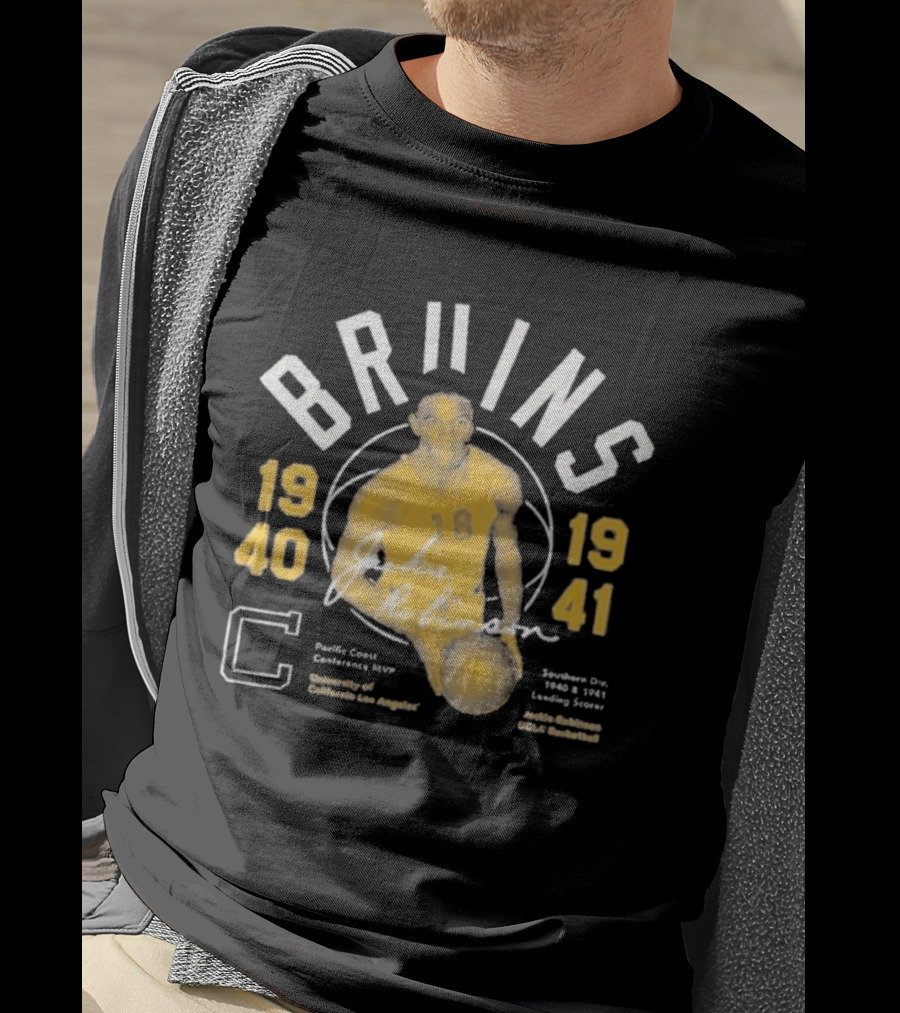 UCLA Bruins Jackie Robinson 1940 1941 Pacific Coast Conference Basketball Leading Scorer T-Shirt