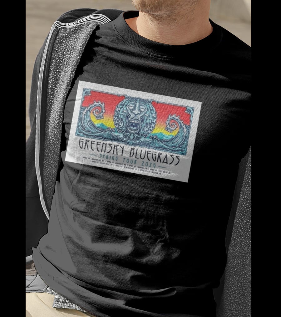 Greensky Bluegrass Spring Tour 2026 Wilmington Asheville Huntsville Port Chester Other Cities T-Shirt