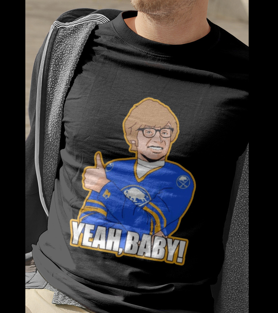 Yeah Baby Austin Powers Buffalo Sabres Hockey T-Shirt