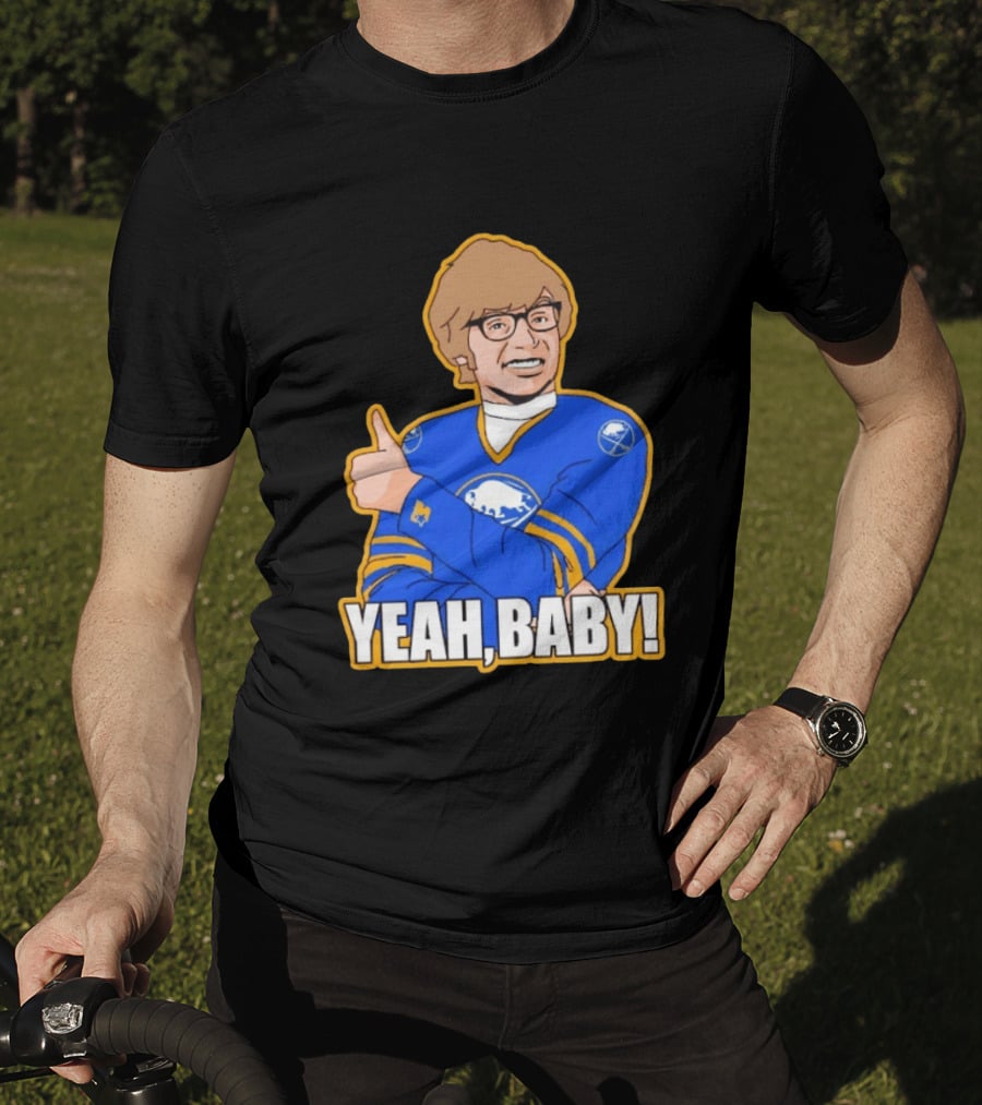 Yeah Baby Austin Powers Buffalo Sabres Hockey T-Shirt