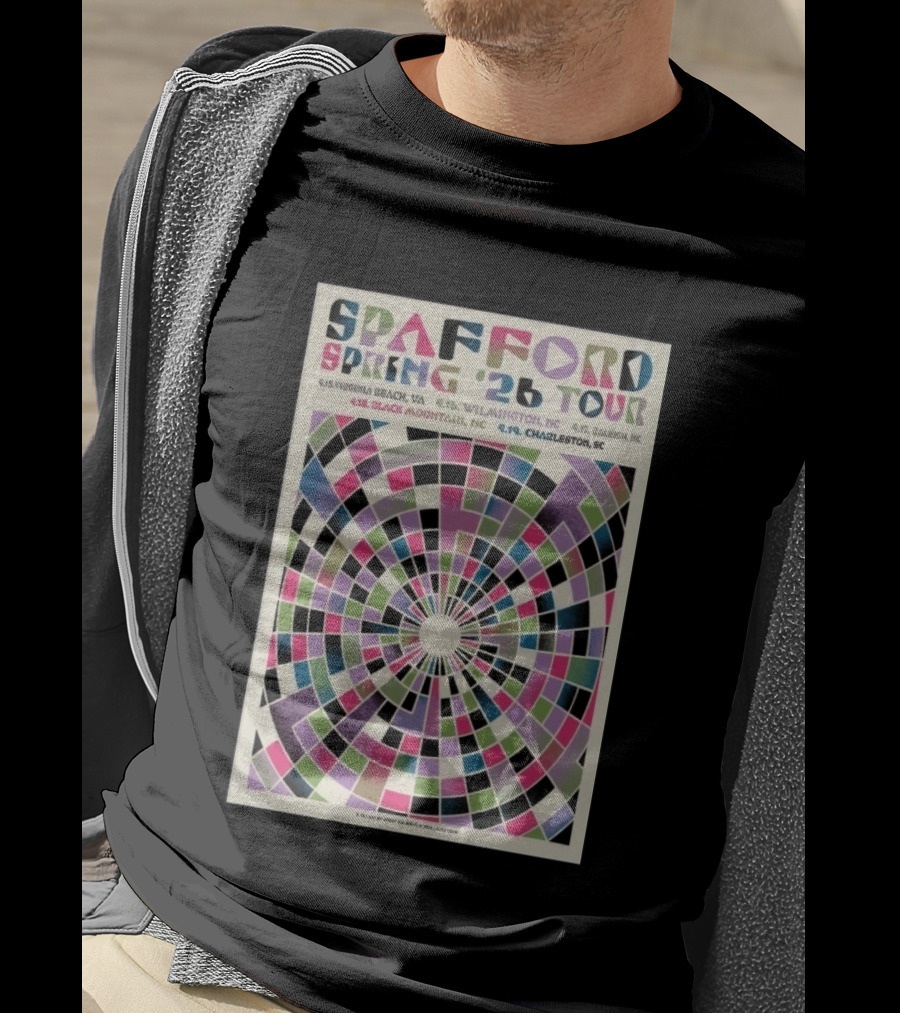 Spafford Spring 2026 Tour Virginia Beach Wilmington Raleigh Black Mountain Charleston T-Shirt