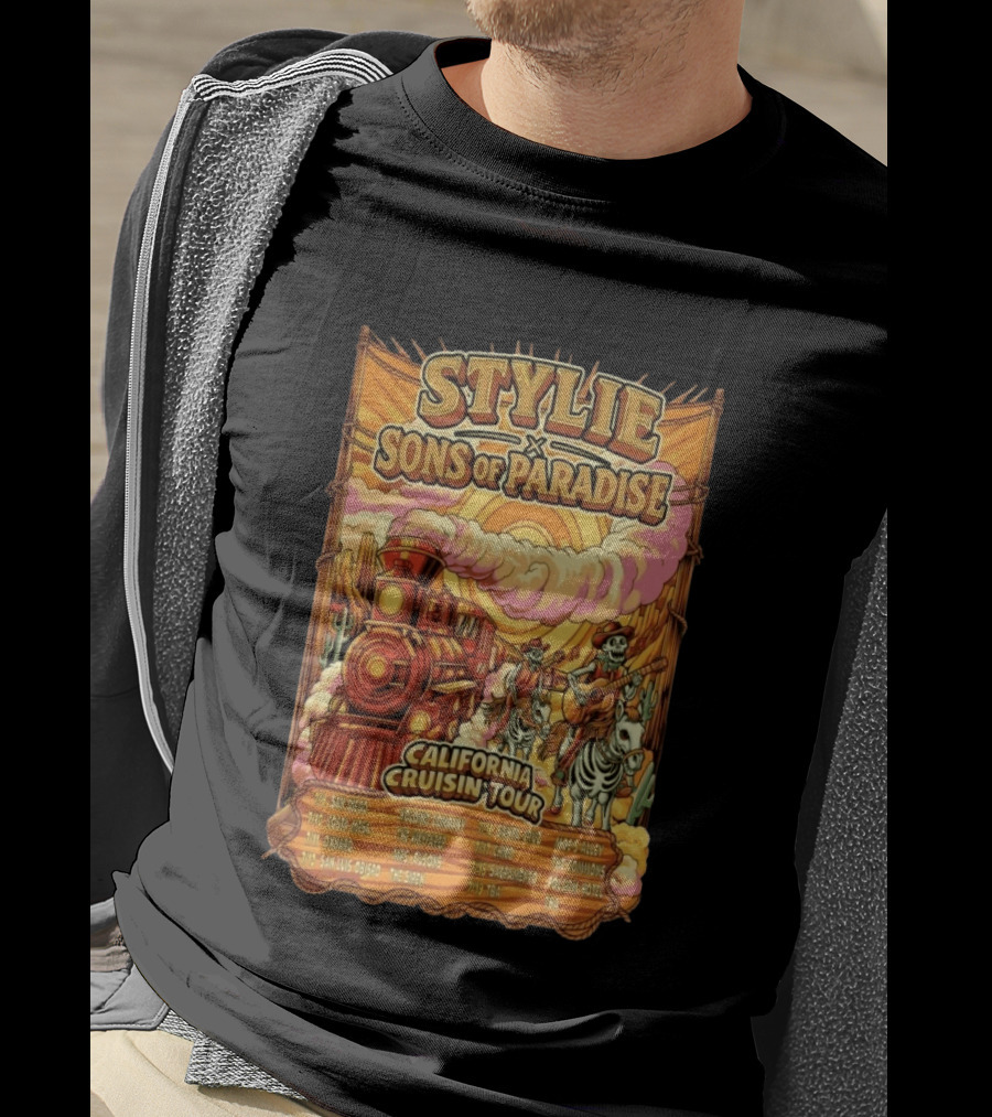 Stylie And Sons Of Paradise California Cruisin 2026 Tour T-Shirt