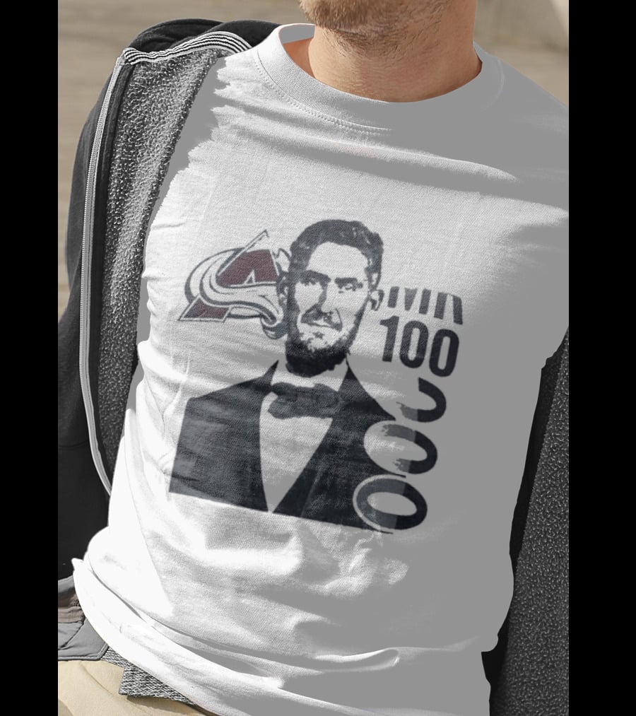 Avalanche 1000 Mr Bow Tie And Hockey Sticks T-Shirt