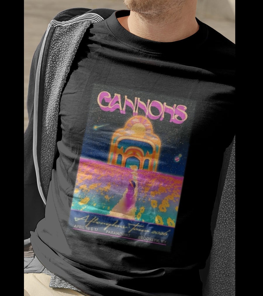 Cannons Afterglow Tour 2026 April 16 17 Paramount Brooklyn NY T-Shirt