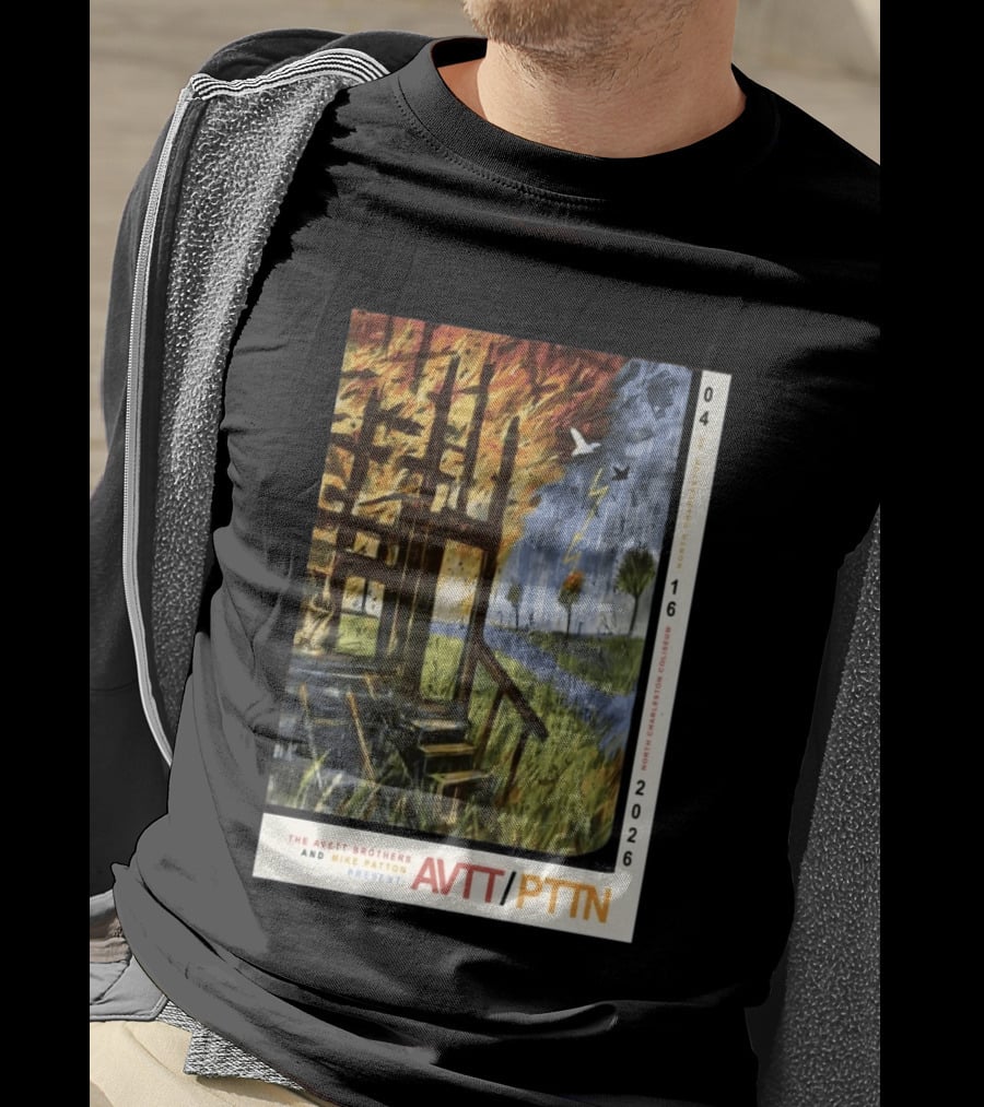 The Avett Brothers Mike Patton Presents AVTT PTTN April 16 2026 North Charleston Coliseum T-Shirt