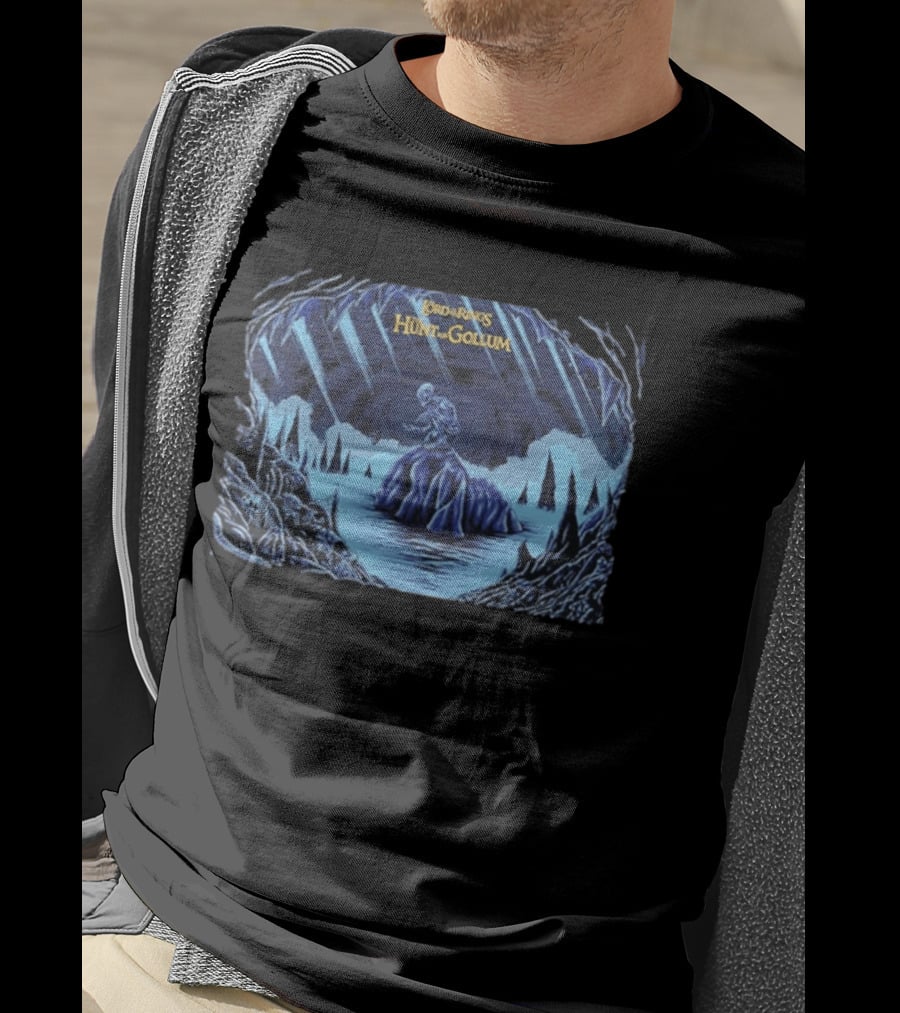 The Lord Of The Rings Hunt For Gollum Cavern Scene 2026 T-Shirt