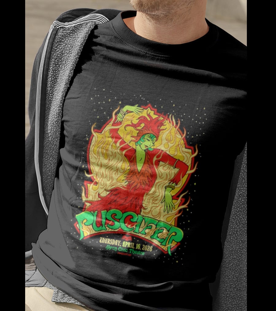 Puscifer Akron Civic Theatre April 16 2026 The Normal Isn't Tour Fiery Dancer T-Shirt