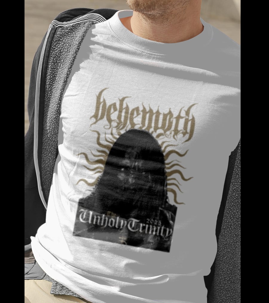 Behemoth The Unholy Trinity Sunburst Symbol Dark T-Shirt