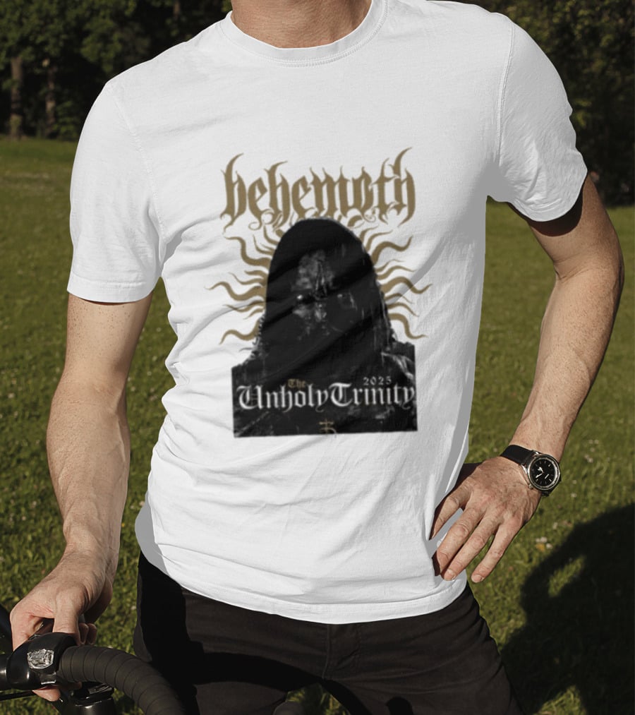 Behemoth The Unholy Trinity Sunburst Symbol Dark T-Shirt