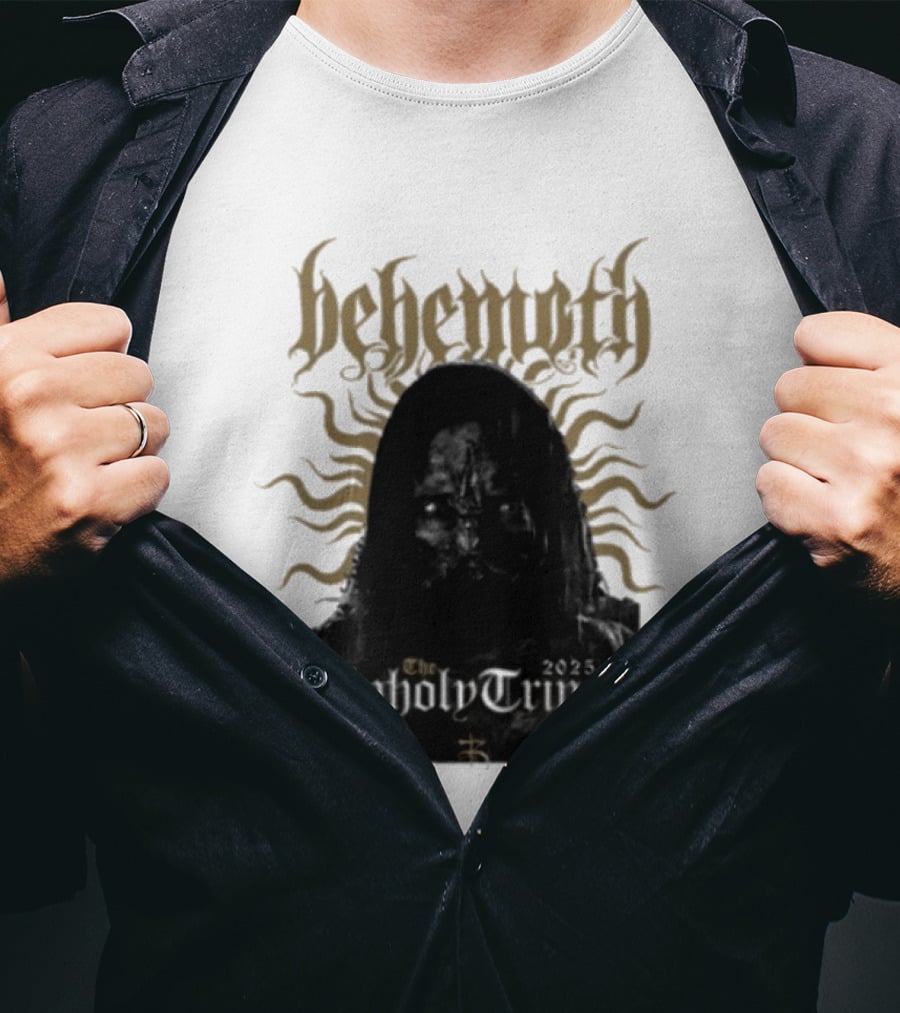 Behemoth The Unholy Trinity Sunburst Symbol Dark T-Shirt