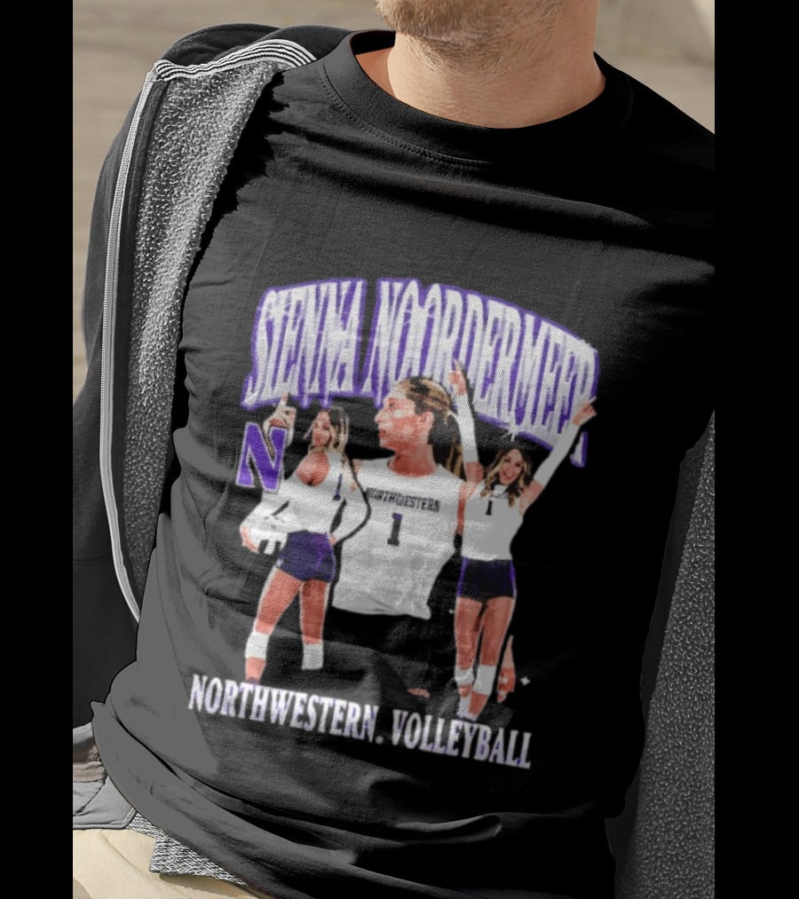 Sienna Noordermeer Northwestern Volleyball Player N Wildcats Sports Team T-Shirt