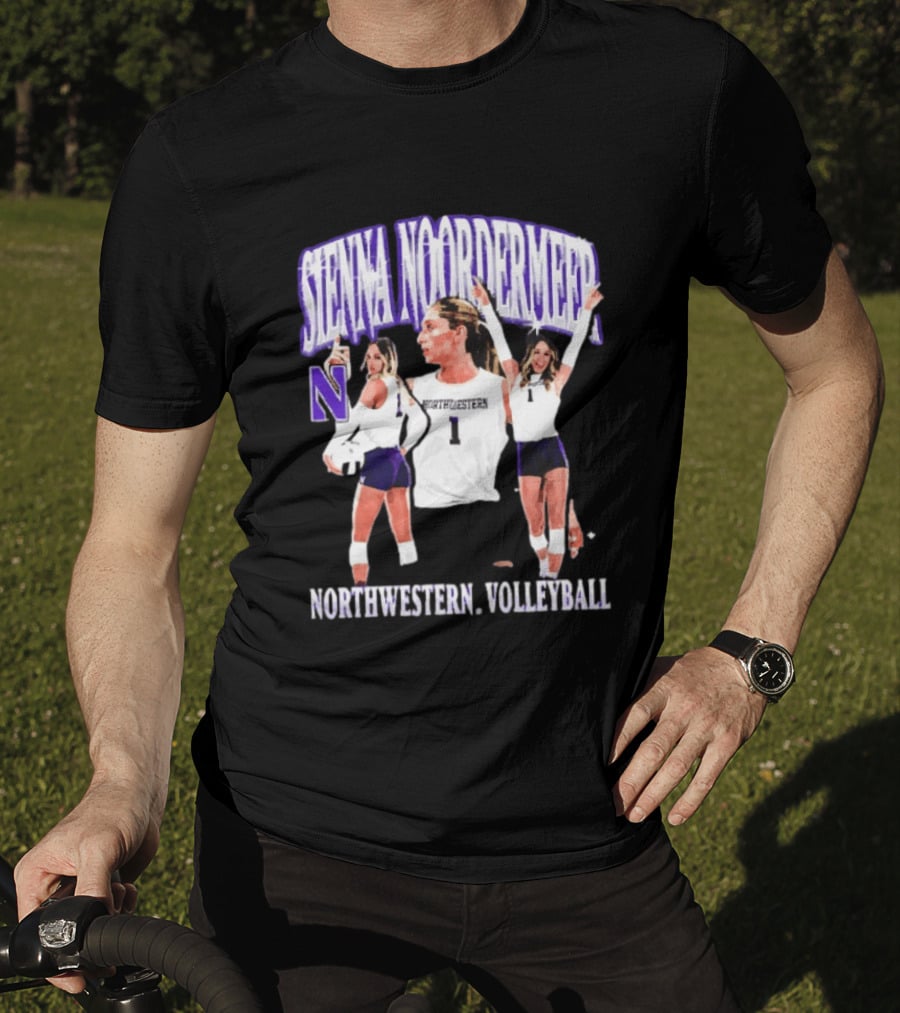 Sienna Noordermeer Northwestern Volleyball Player N Wildcats Sports Team T-Shirt
