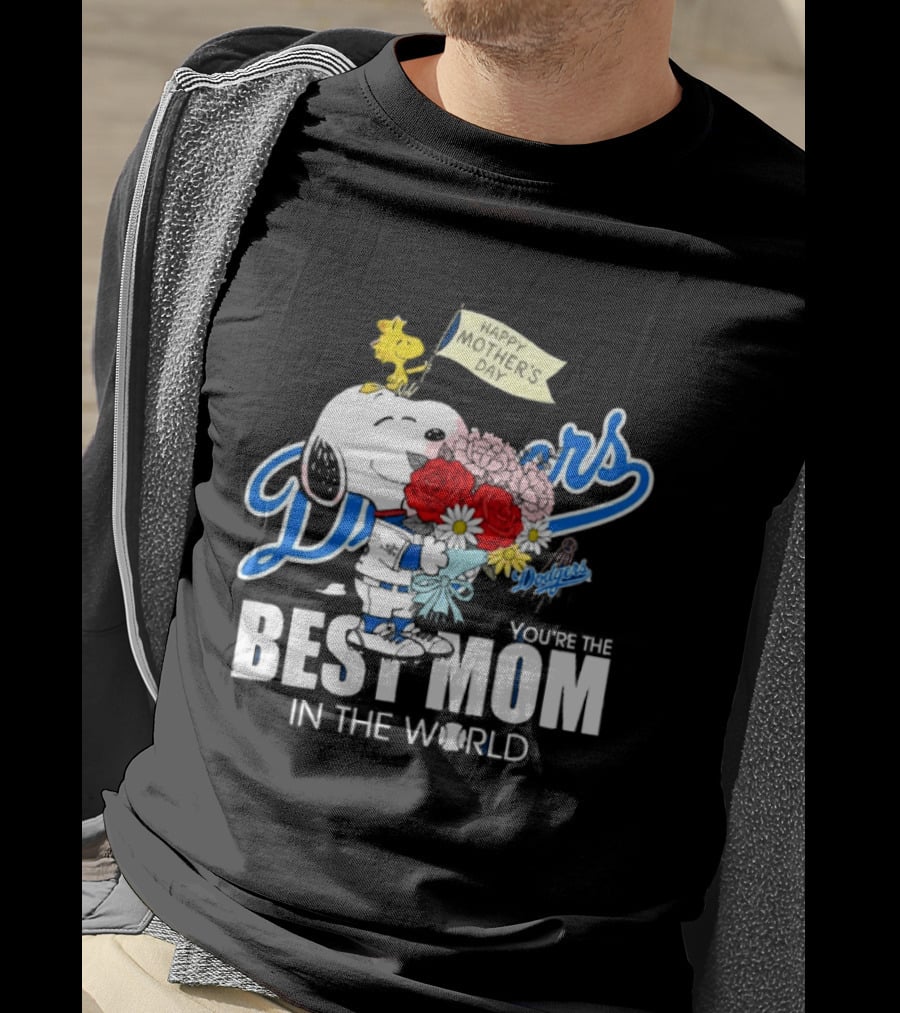 Snoopy Dodgers You're The Best Mom In The World T-Shirt