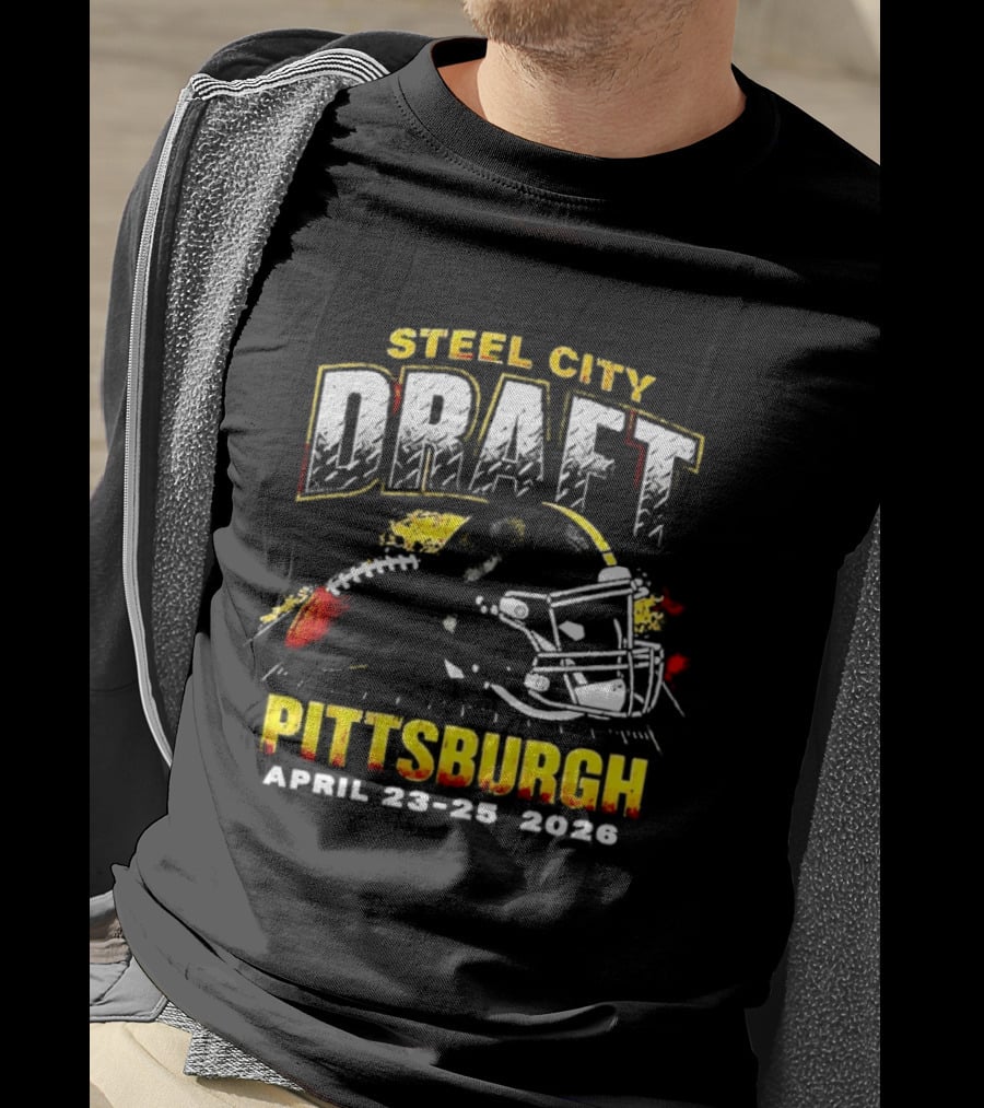 Steel City Draft Pittsburgh April 23 26 2026 Helmet T-Shirt