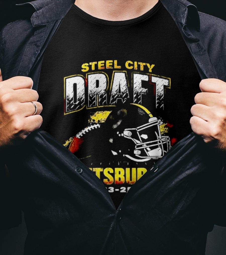 Steel City Draft Pittsburgh April 23 26 2026 Helmet T-Shirt