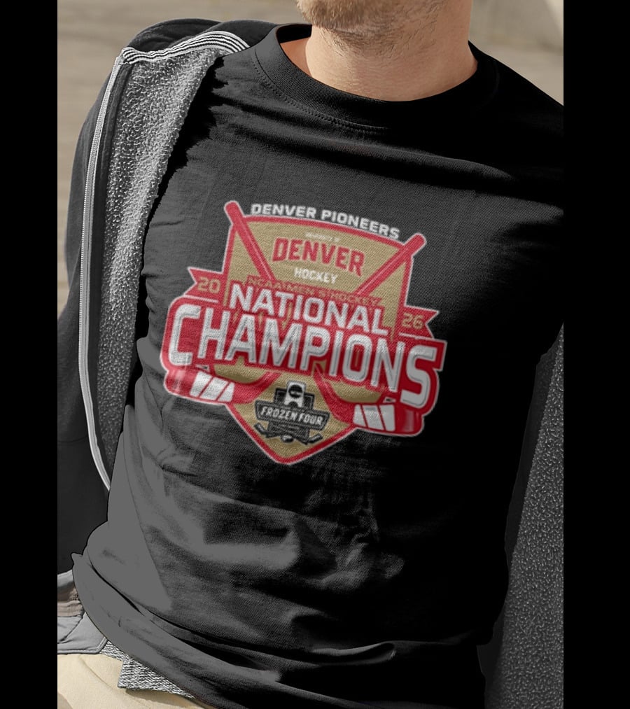 Denver Pioneers NCAA Men's Hockey National Champions 2026 Frozen Four T-Shirt