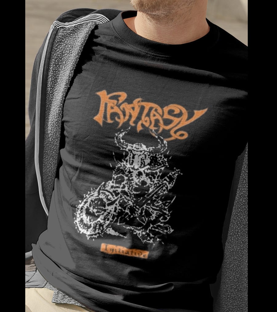 Fantasy Initiative Tormentor Orange Warrior With Spiked Club T-Shirt