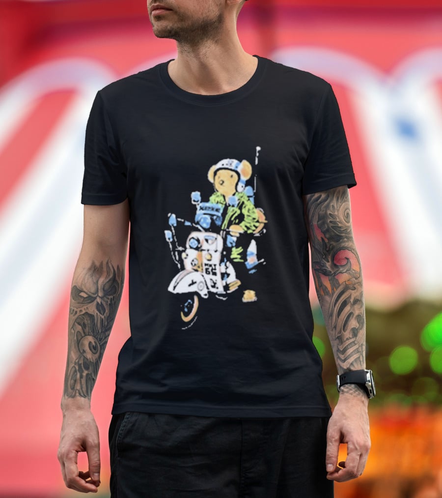 The Who X Market Studios Mod Bear Scooter T-Shirt