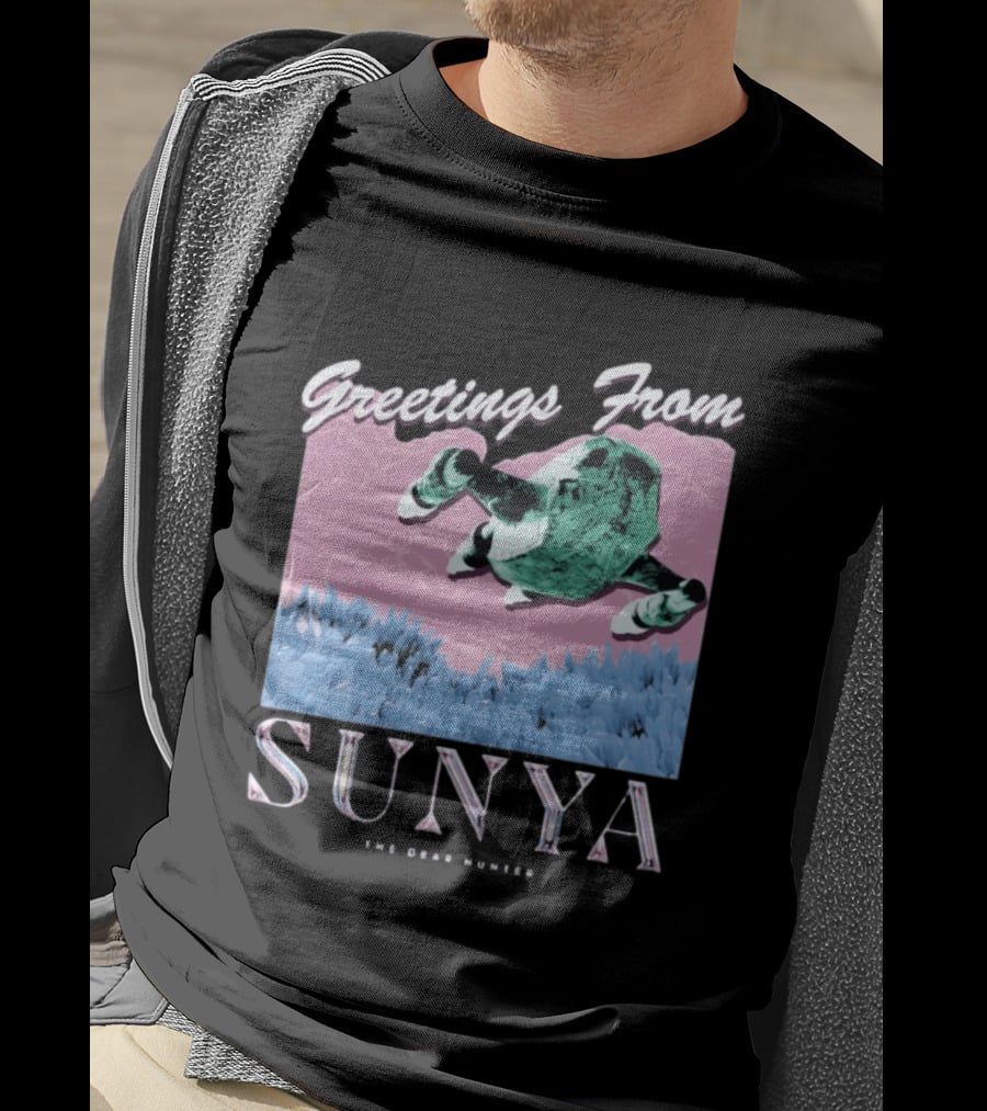Greetings From Sunya The Dear Hunter Retro Futuristic T-Shirt