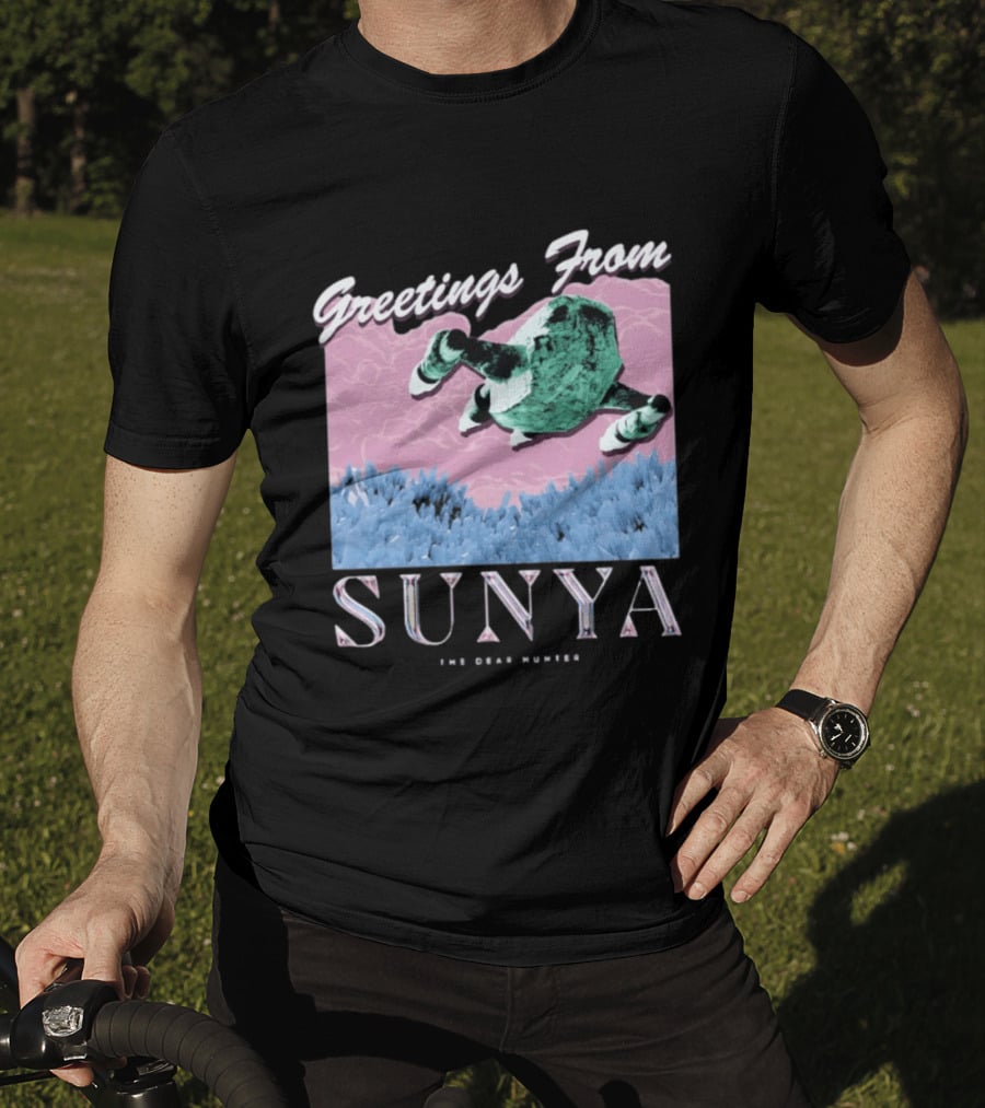 Greetings From Sunya The Dear Hunter Retro Futuristic T-Shirt