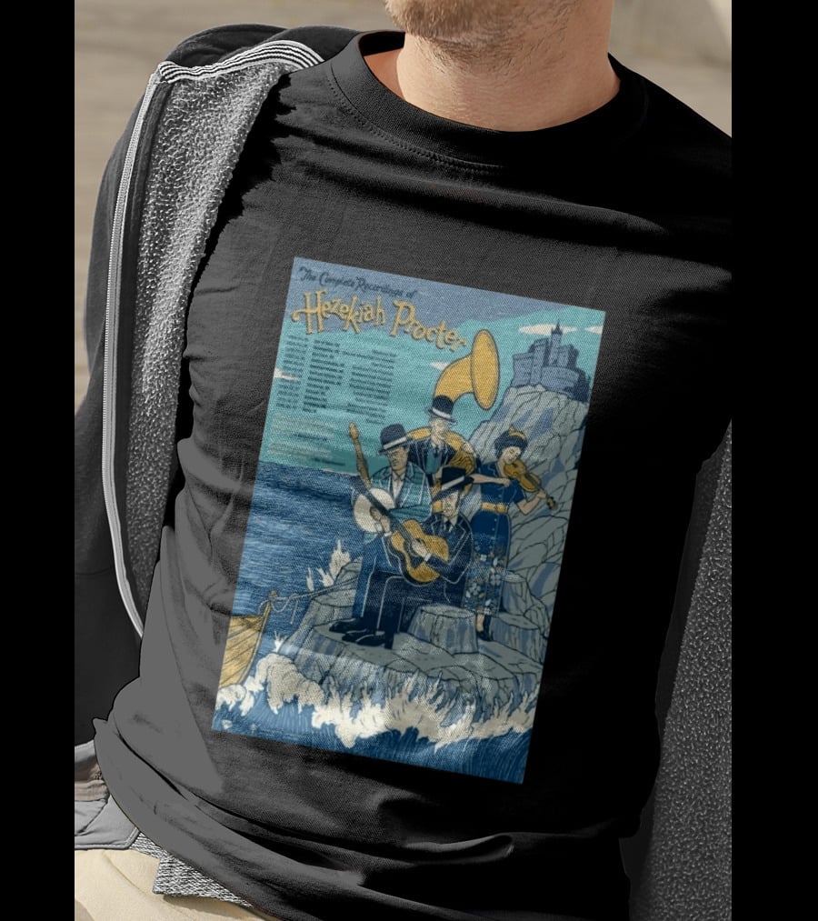 Hezekiah Procter Complete Recordings Tour 2026 Scottish Irish Music T-Shirt