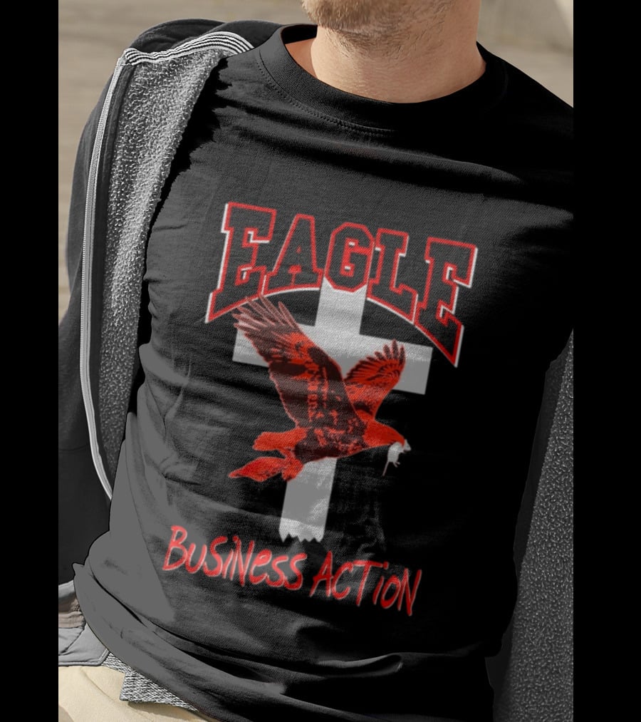 Milano Ovest Eagle Business Action Cross Wings T-Shirt