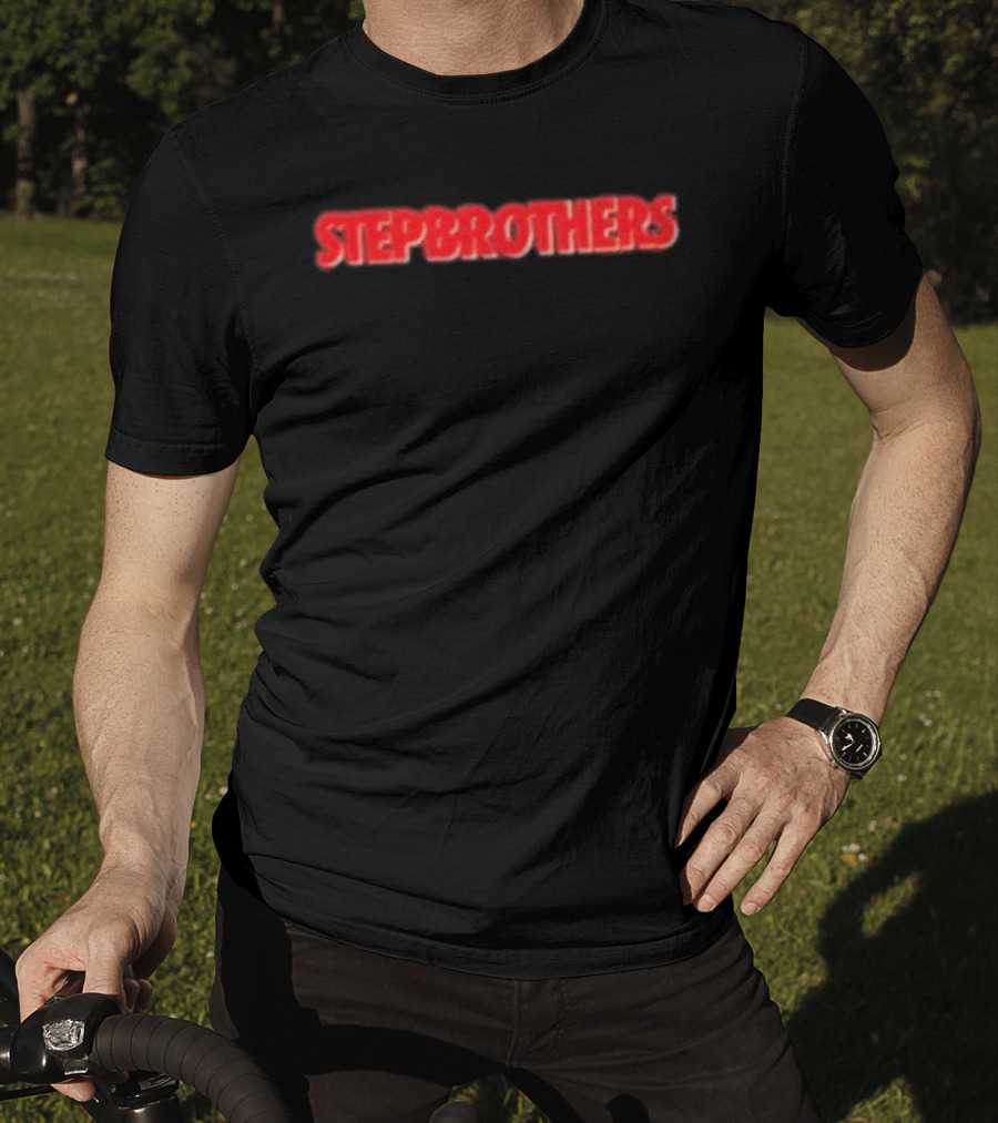 21 Savage Stepbrothers Text Bold Red T-Shirt