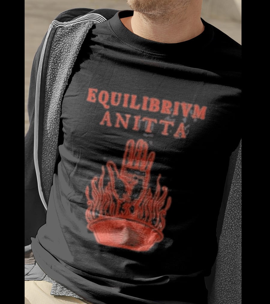 Equilibrivm Anitta Hand With Flames T-Shirt