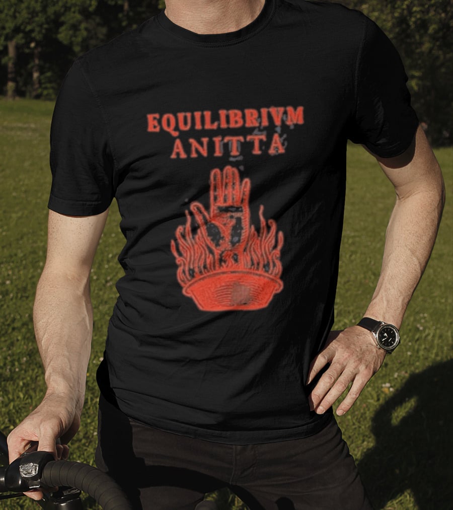 Equilibrivm Anitta Hand With Flames T-Shirt