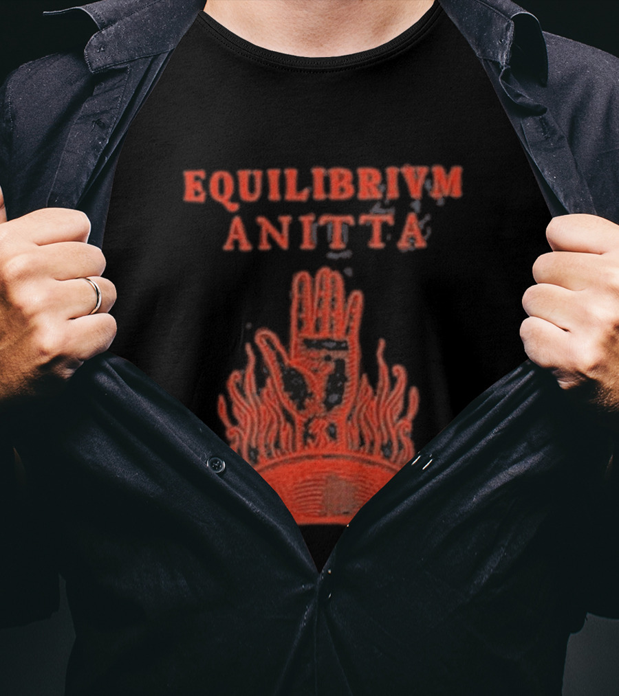 Equilibrivm Anitta Hand With Flames T-Shirt