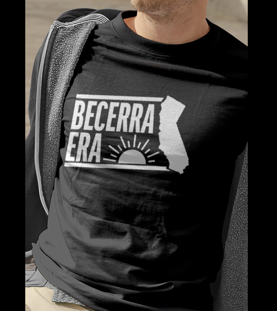Becerra Era California Sun State Outline 2026 T-Shirt