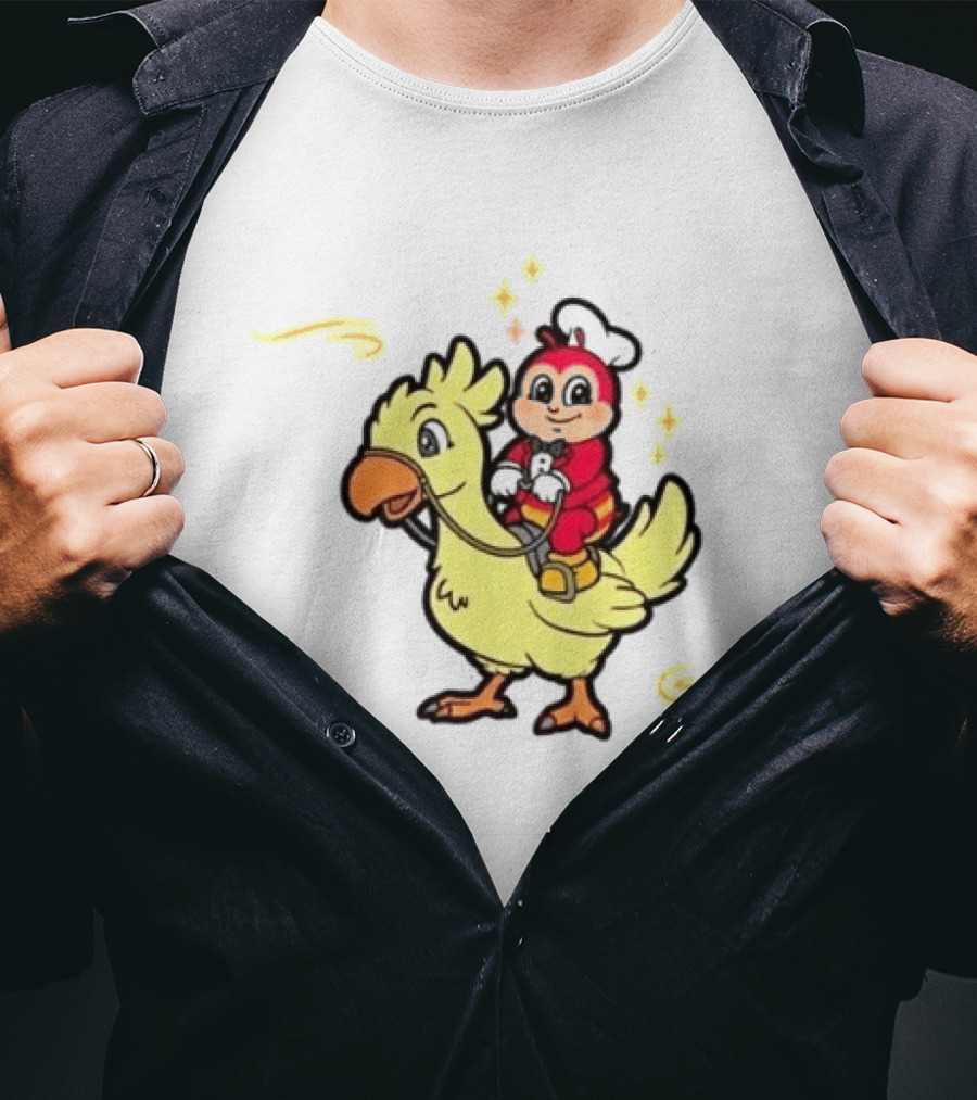 2026 Jollibee Hear Feel Think Riding Chocobo T-Shirt