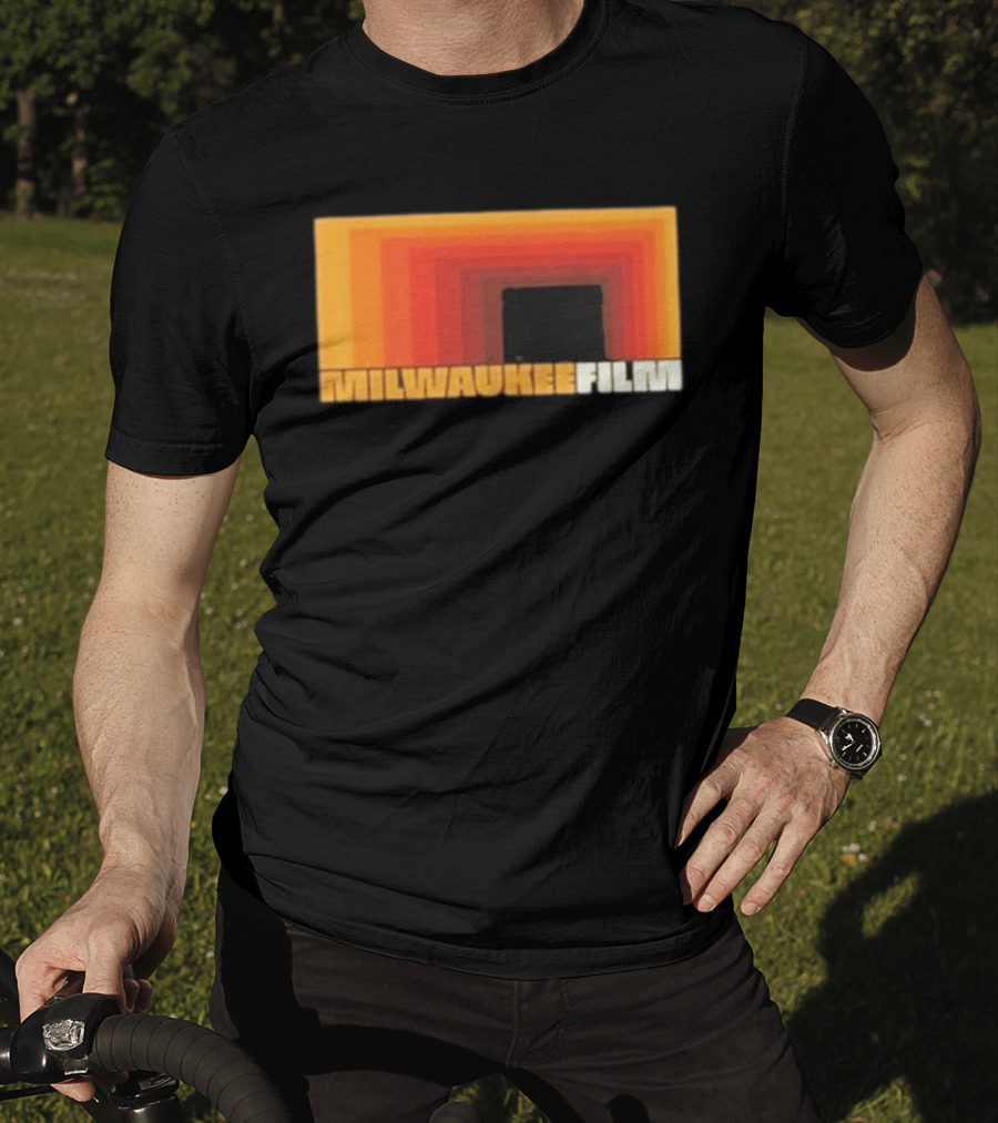 Milwaukee Film Retro Gradient Rectangle T-Shirt