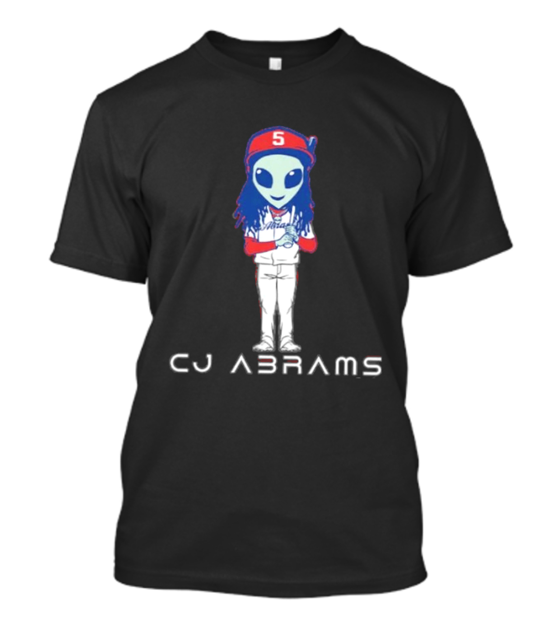 CJ Abrams Number 5 Washington Nationals MLB Alien T-Shirt