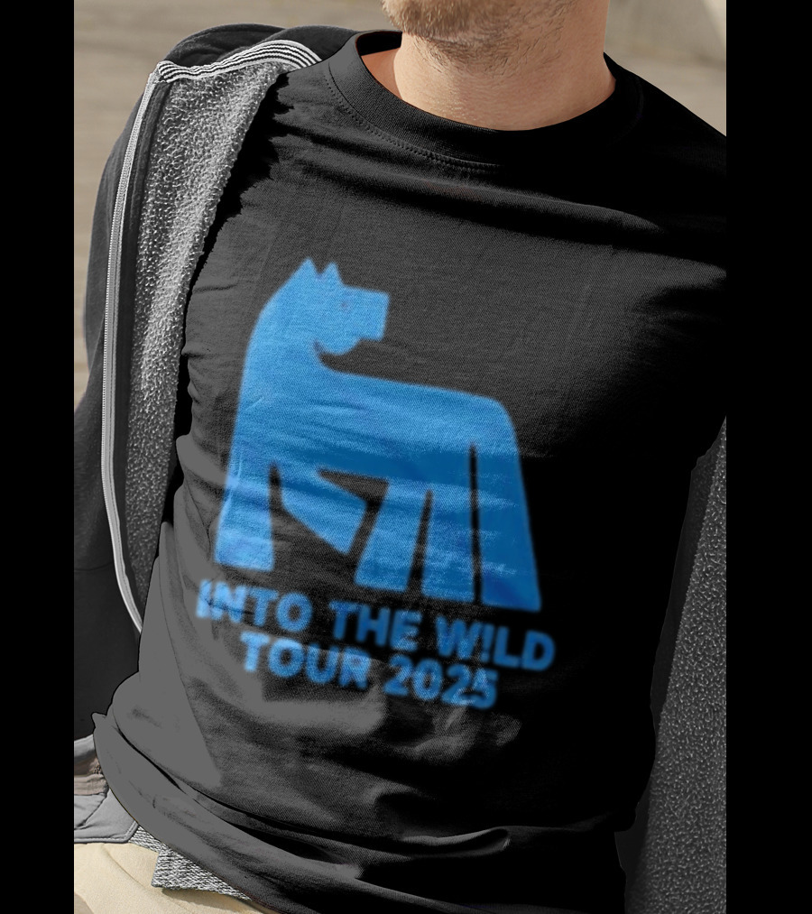 Russ Into The Wild Tour 2025 Blue Bear T-Shirt