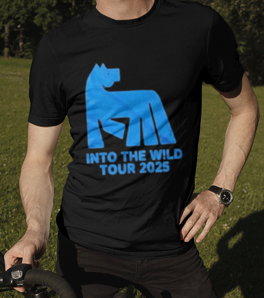 Russ Into The Wild Tour 2025 Blue Bear T-Shirt