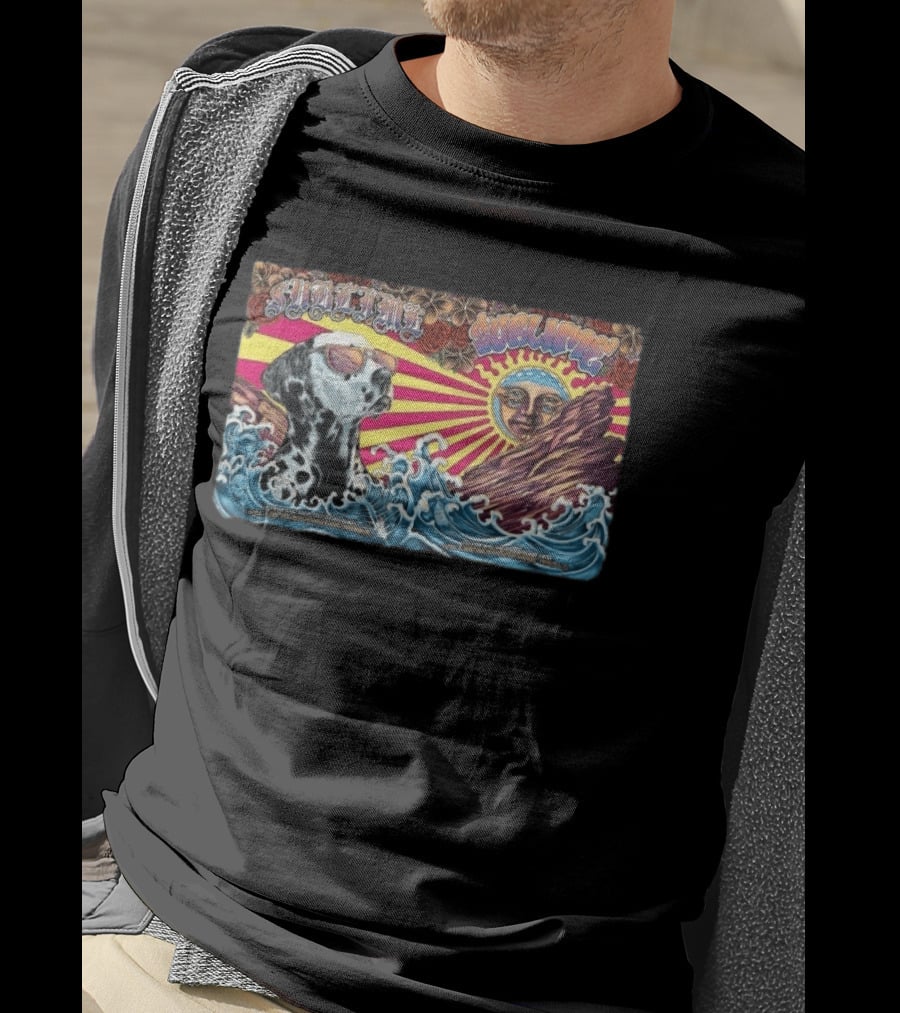 Sublime Red Rocks April 17 18 2026 Morrison CO Dalmatian Sunglasses Sun Waves Roses T-Shirt