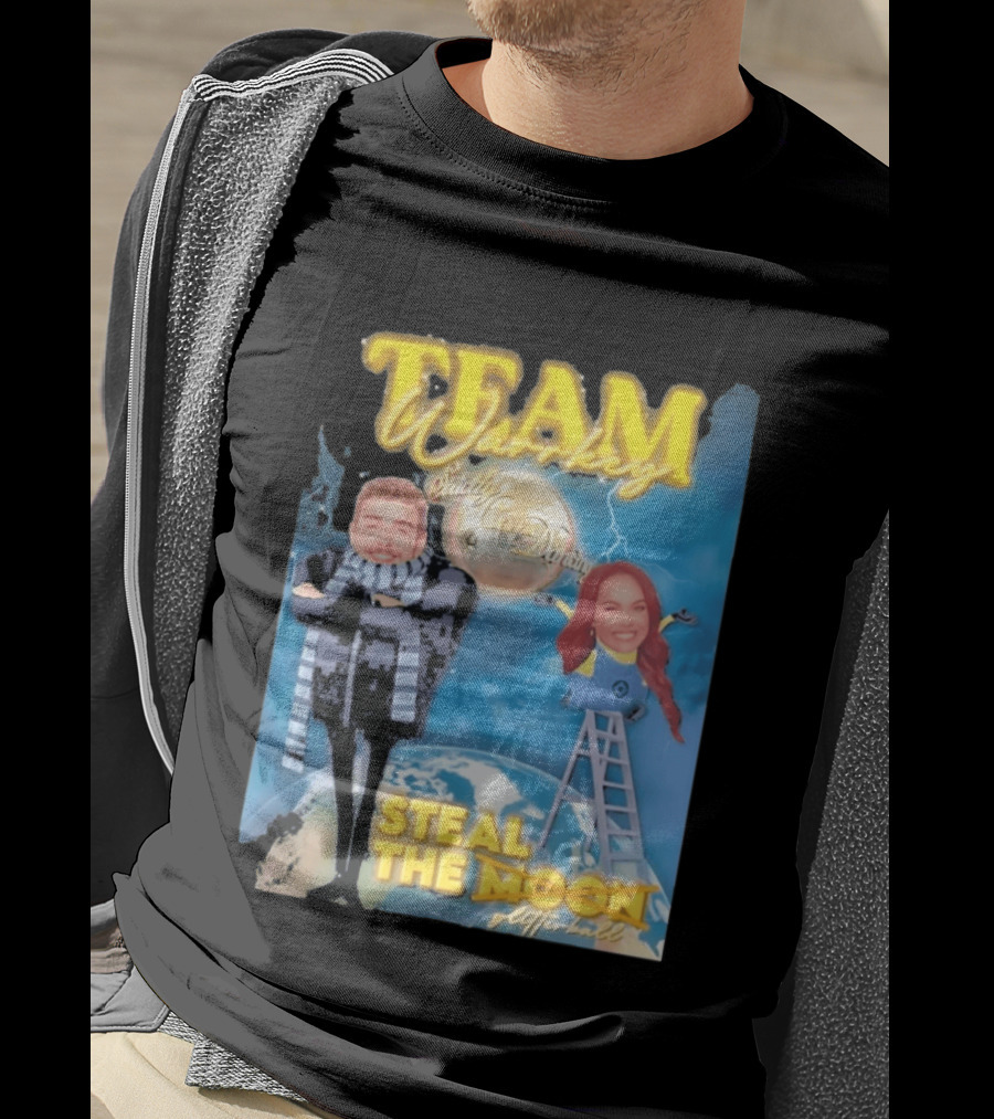 Team Warrkey Strictly Steal The Moon Dancing Planet Earth T-Shirt