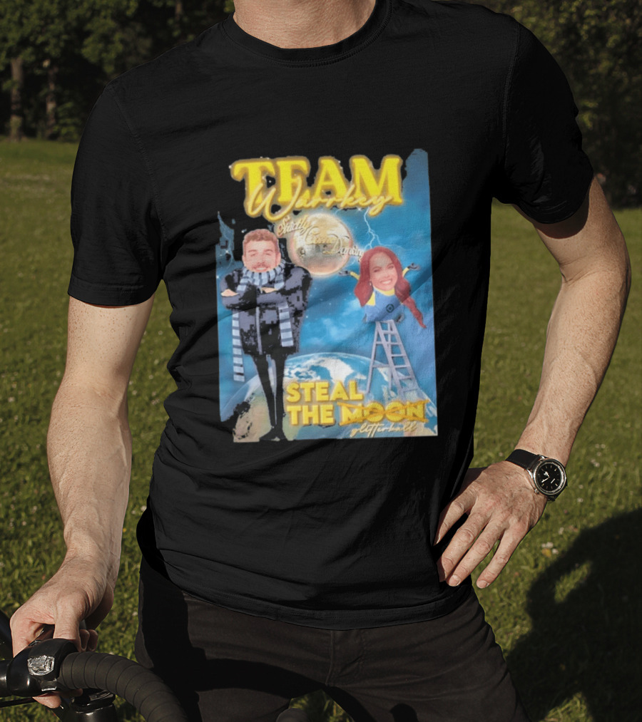 Team Warrkey Strictly Steal The Moon Dancing Planet Earth T-Shirt