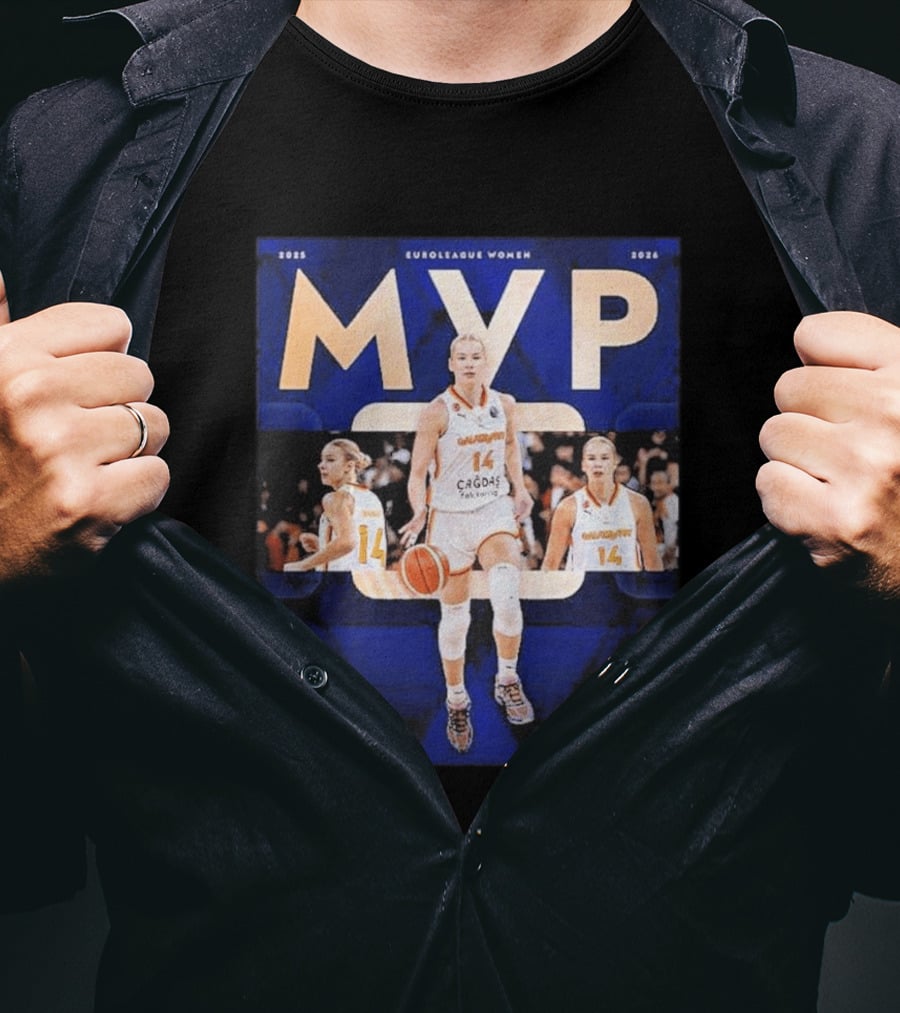 EuroLeague Women MVP 2025 2026 Dorka Juhasz Power Forward Cagdas Basketball Awards T-Shirt