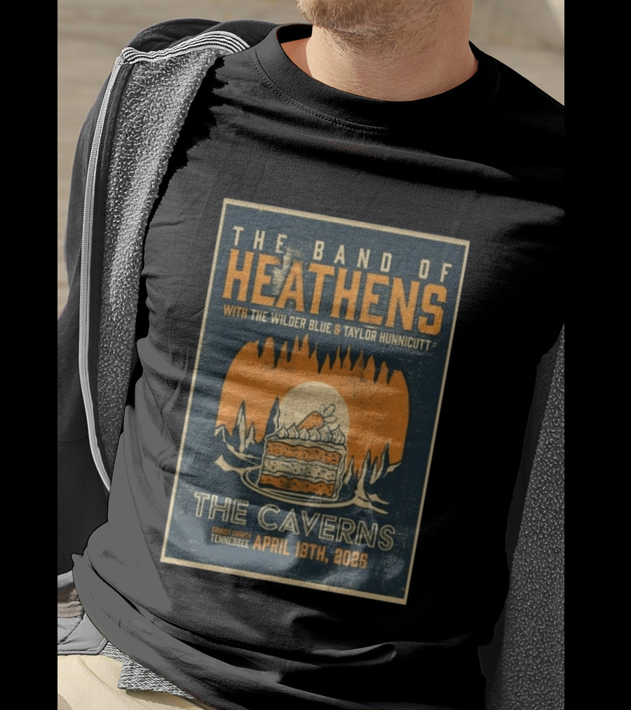 The Band Of Heathens The Caverns Grundy County Tennessee April 18th 2026 Featuring The Wilder Blue Taylor Hunnicutt T-Shirt