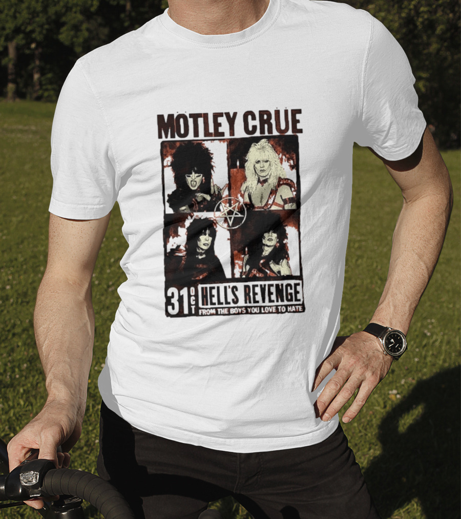 Motley Crue Hell's Revenge 31 Oct From The Boys You Love To Hate Flyer T-Shirt