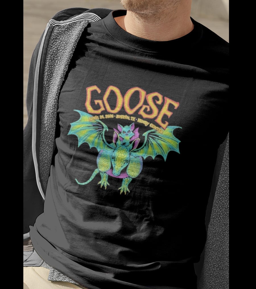Goose Apr 24 2026 Austin TX Moody Center Dragon Event T-Shirt