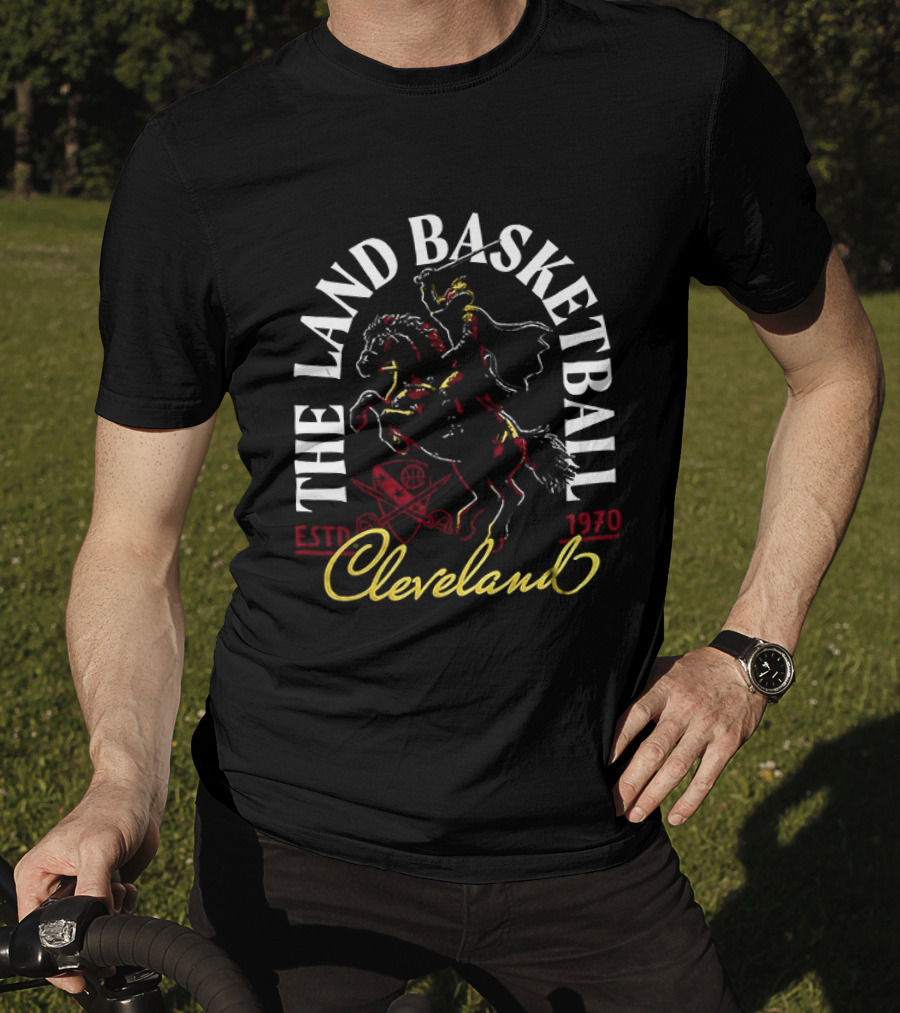 Cleveland The Land Basketball Est 1970 Curved T-Shirt